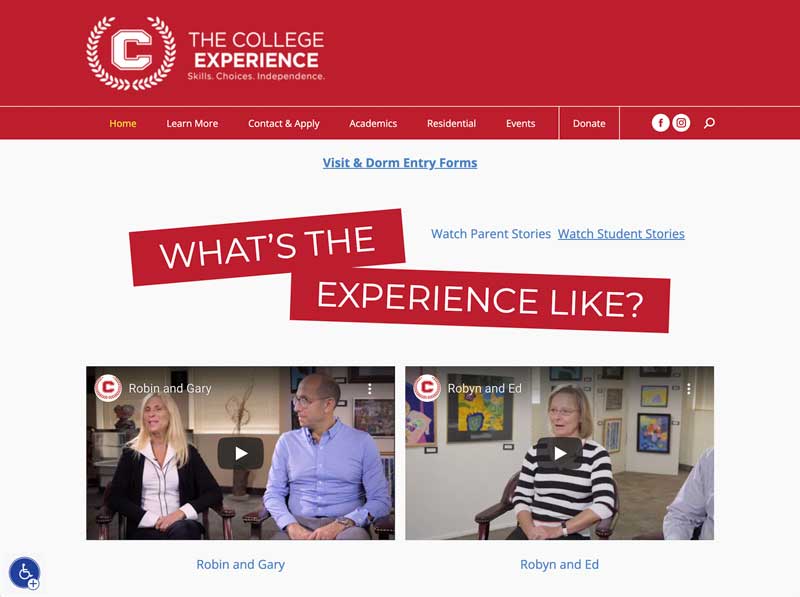 The College Experience Home Page